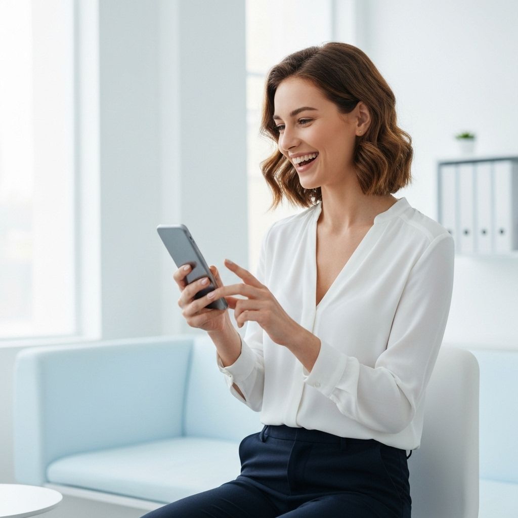 Pessoa em atendimento médico online